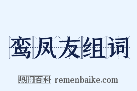 鸾凤友组词是什么意思的图片